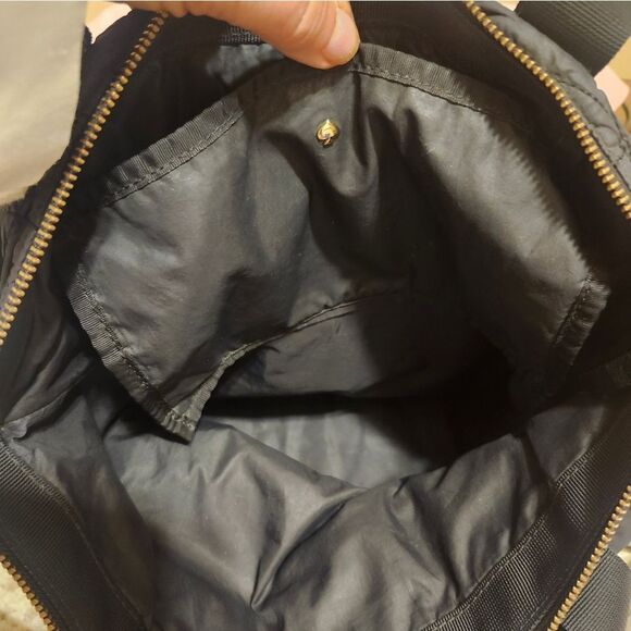Kate Spade New York Bon Black Quilted Fabric Shopper/Tote Bag Ret.$225 w/Dustbag - Picture 7 of 10